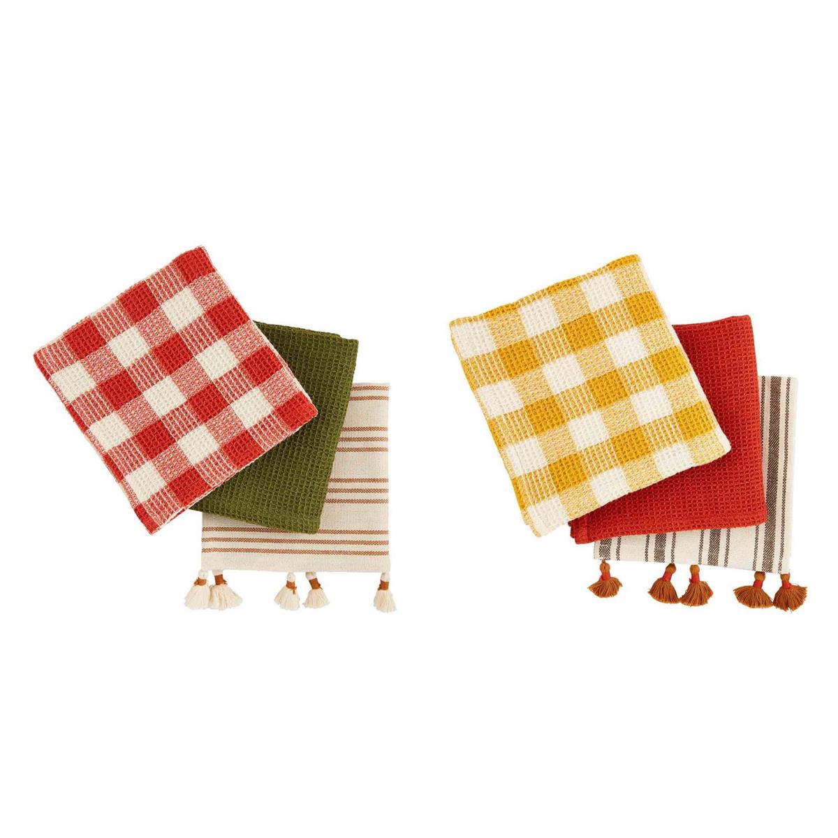 Clorox White & Red Checkerboard-Accent Kitchen Towel