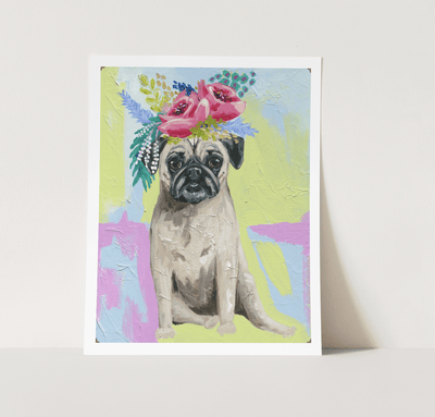 Pug Life - Abstract Animal Art - Dog Art - Copper Corners - One Amazing Find: Creative Home Market