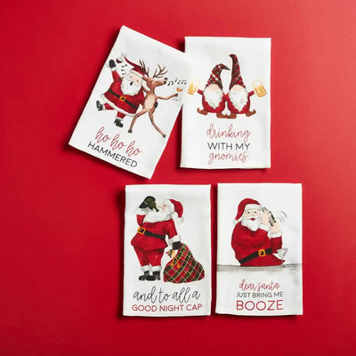 Christmas Drinking Themed Hand Towel (4 Styles) - One Amazing Find: Creative Home Market