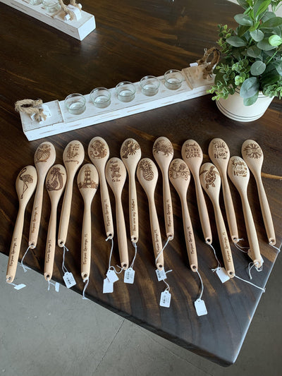 Wooden Laser Engraved Spoons - One Amazing Find: Creative Home Market