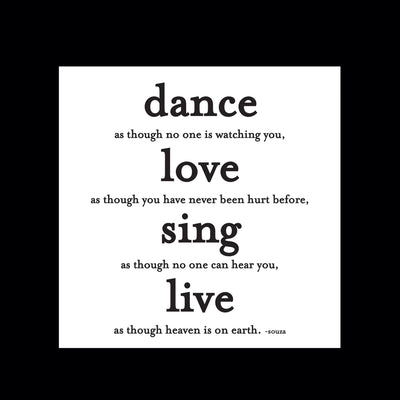 Dance Love Sing Live Magnet - One Amazing Find: Creative Home Market