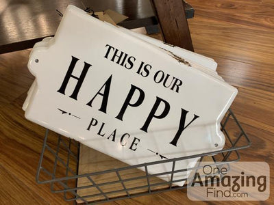This is Our Happy... Enameled Wall Decor - One Amazing Find: Creative Home Market