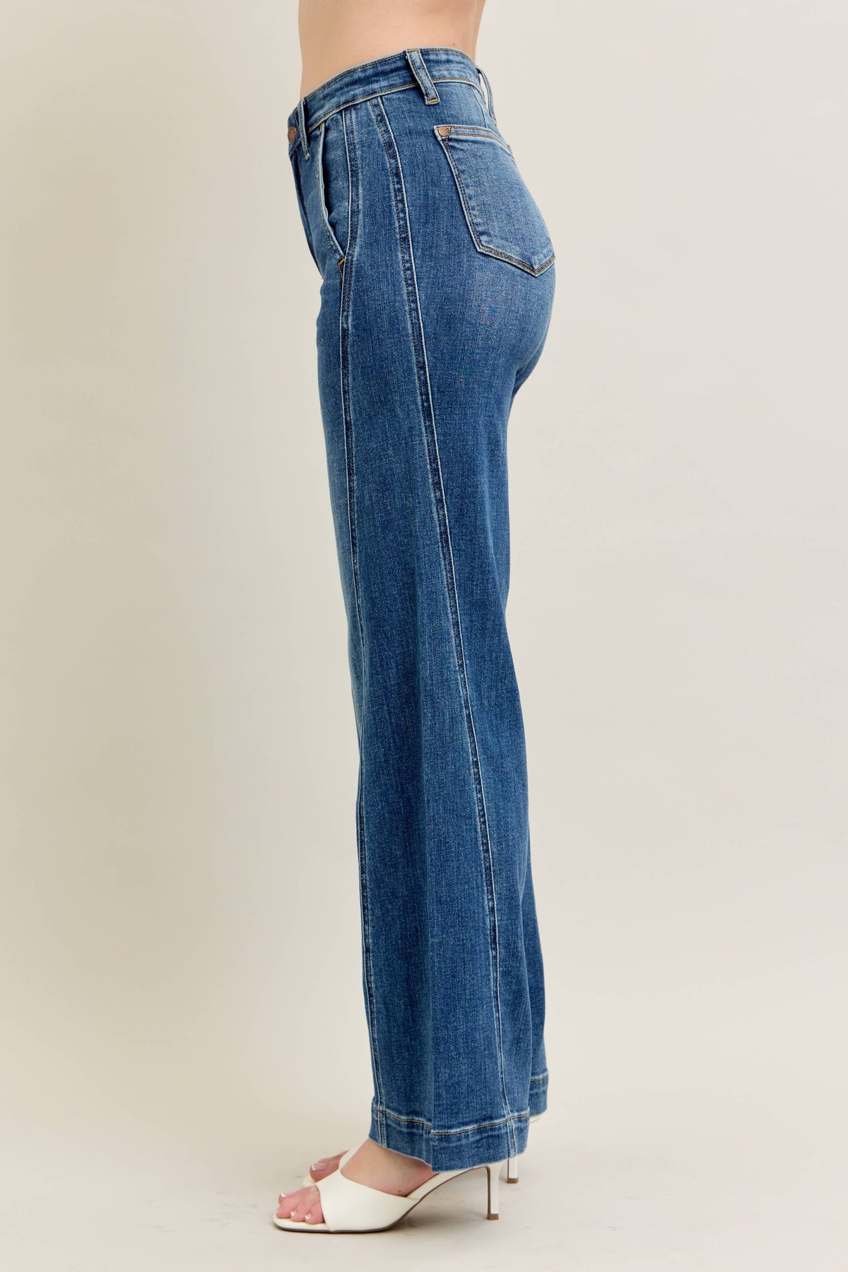 High Waisted Trouser Wide Leg
