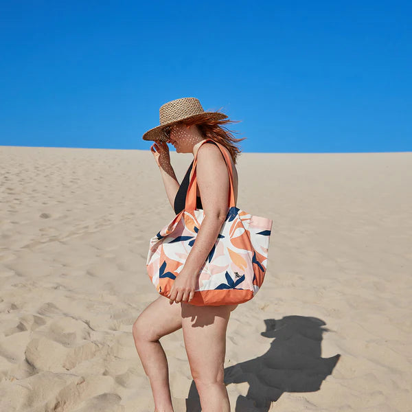 Foldaway Tote Bags - Terracotta Tropics