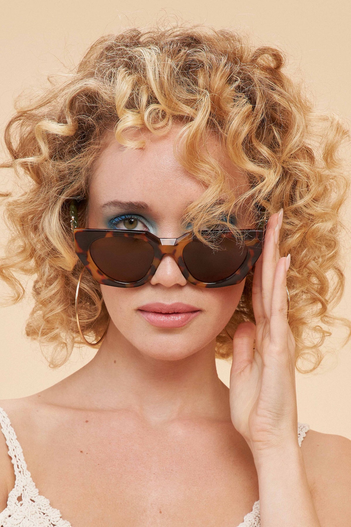 Luxe Zelia Sunglasses - Tortoiseshell/Olive