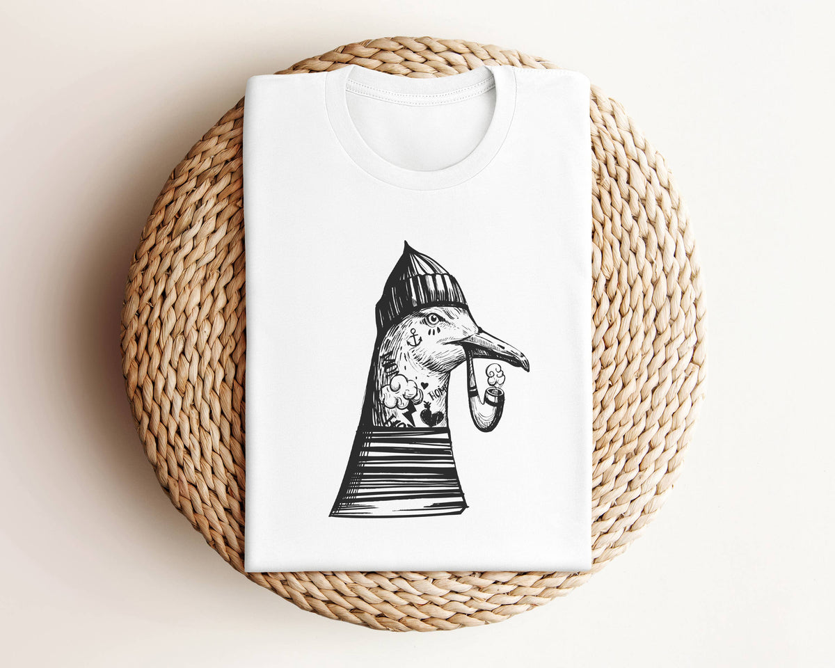 NAUTICAL TATTOO SEA GULL Graphic Tee