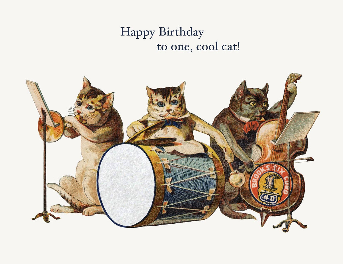 Happy Birthday To One Cool Cat • A-2 Greeting Card