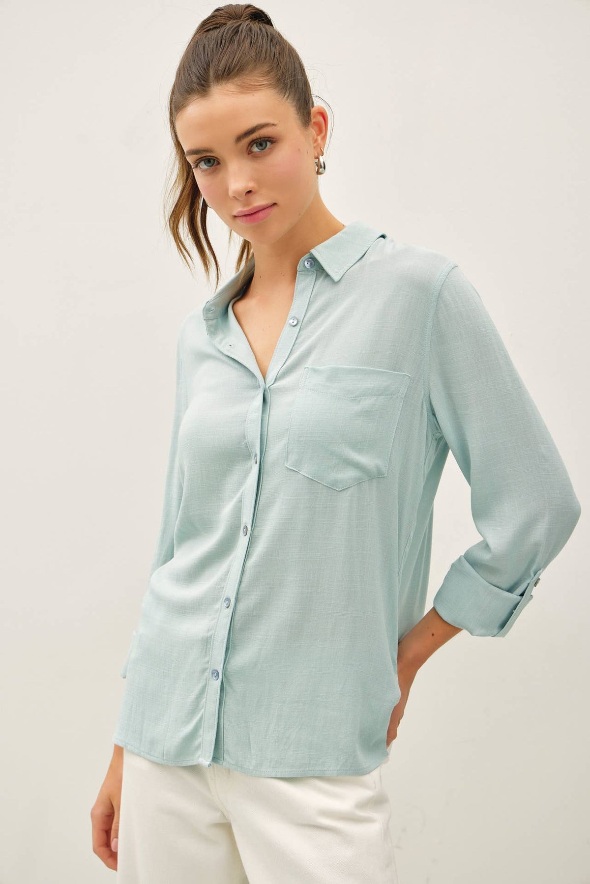 SPRING BUTTON DOWN SHIRT