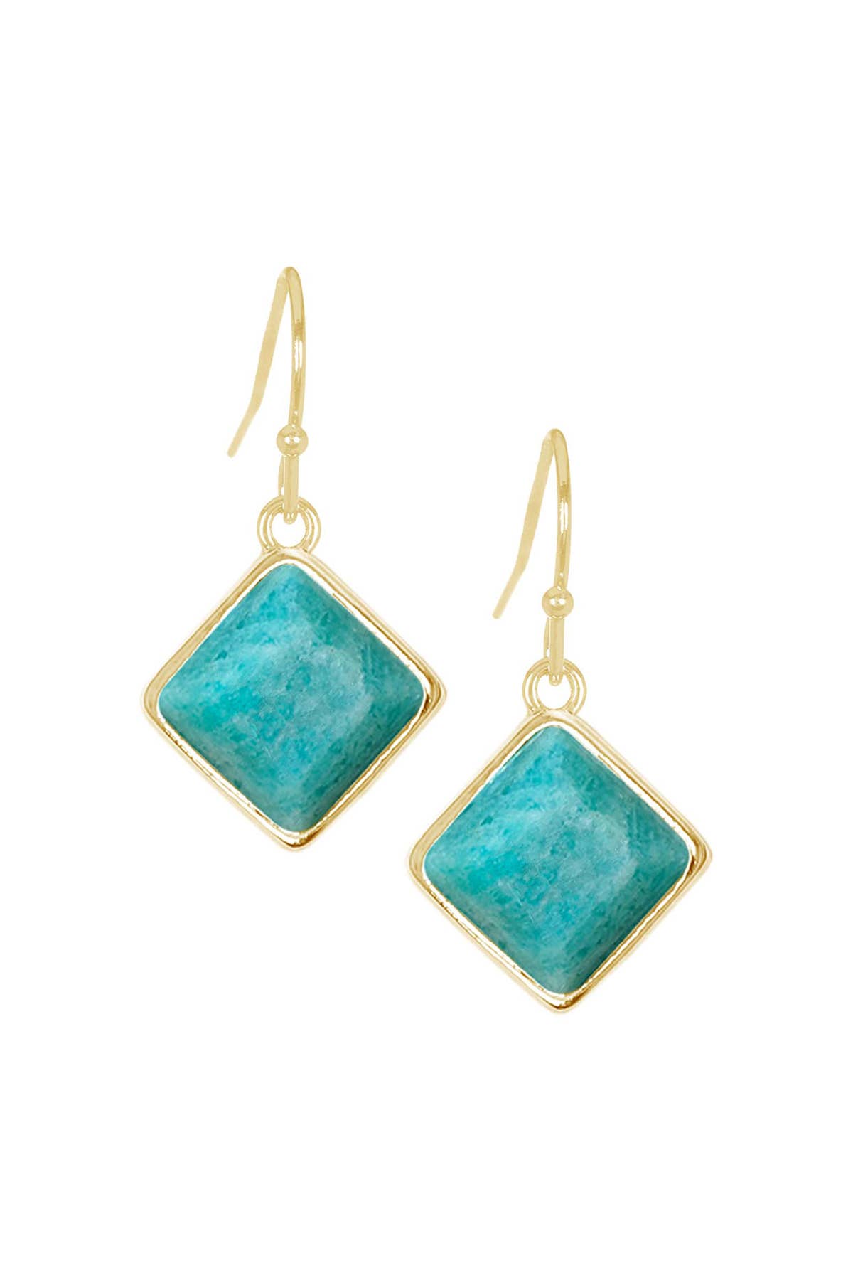 Amazonite Rachel Drop Earrings - GP