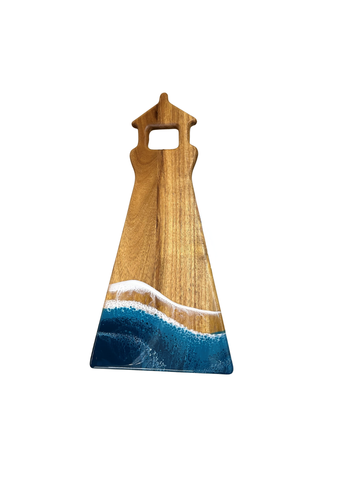 Light House Shaped Acacia Resin Board