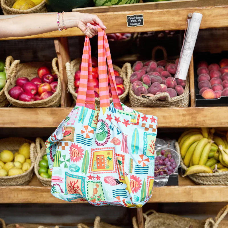 Wish You Were Here-Foldaway Tote Bags