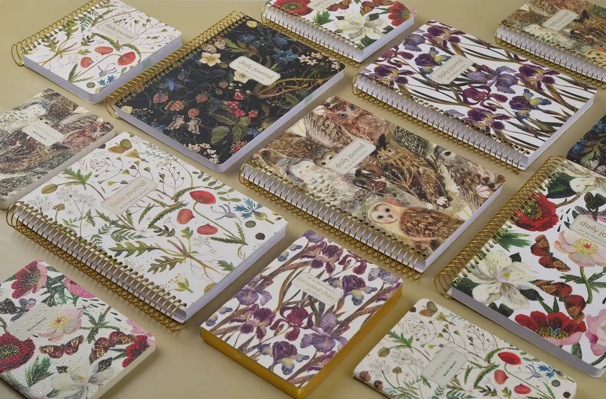 A5 ArtPlanner Spiral Weekly Diary - Forest Flowers