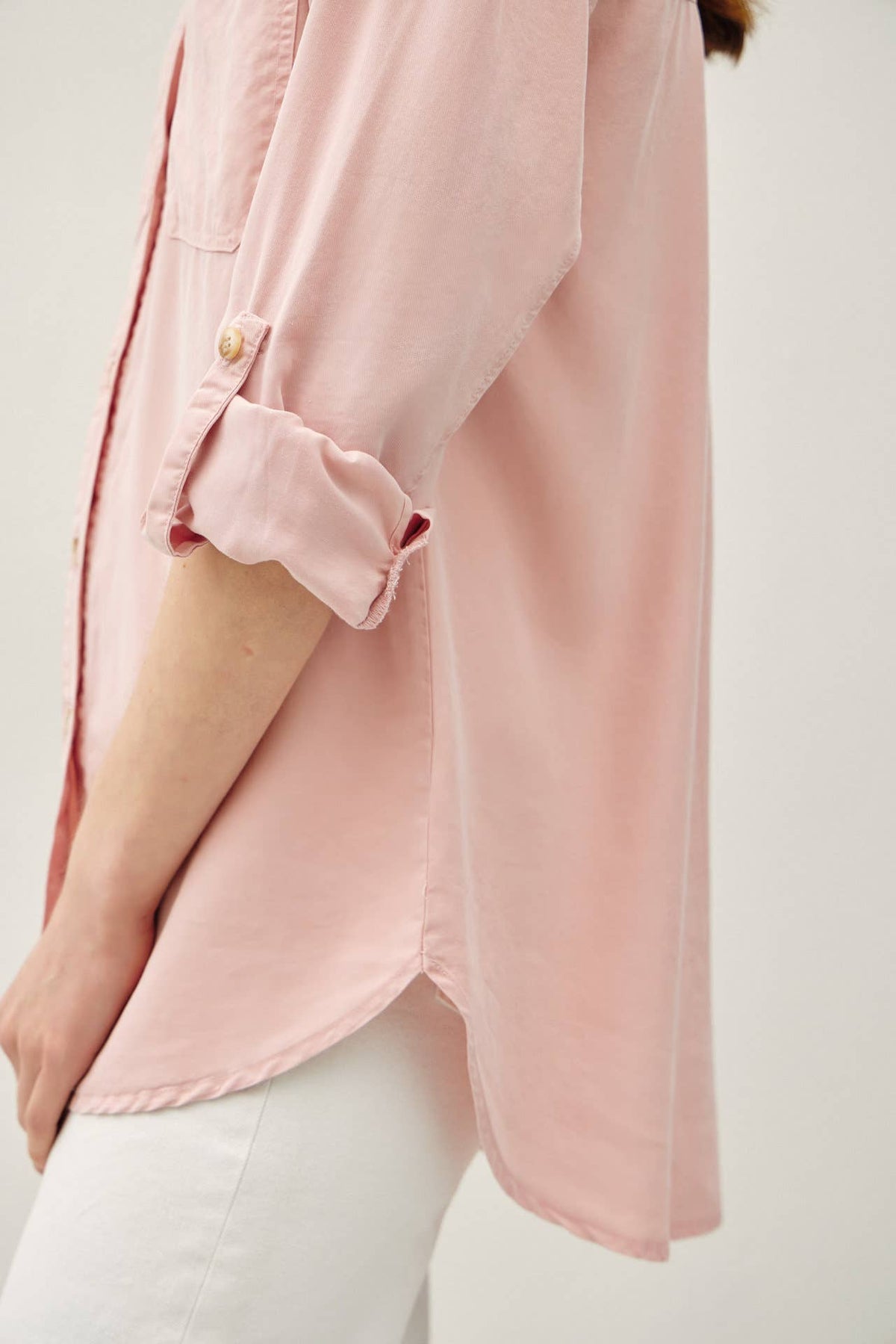 SOFT-WASHED TENCEL OVERSIZED SHIRT