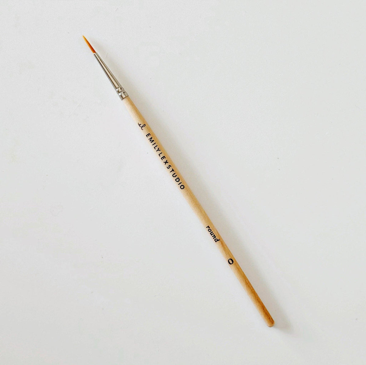 Watercolor paintbrush set of five wood brushes