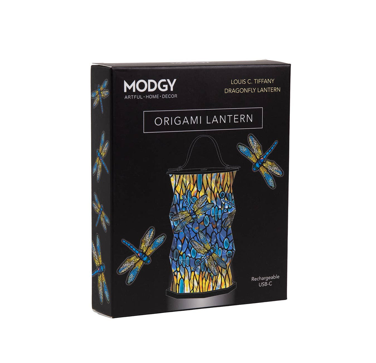Modgy Louis C. Tiffany Dragonfly Origami Lantern
