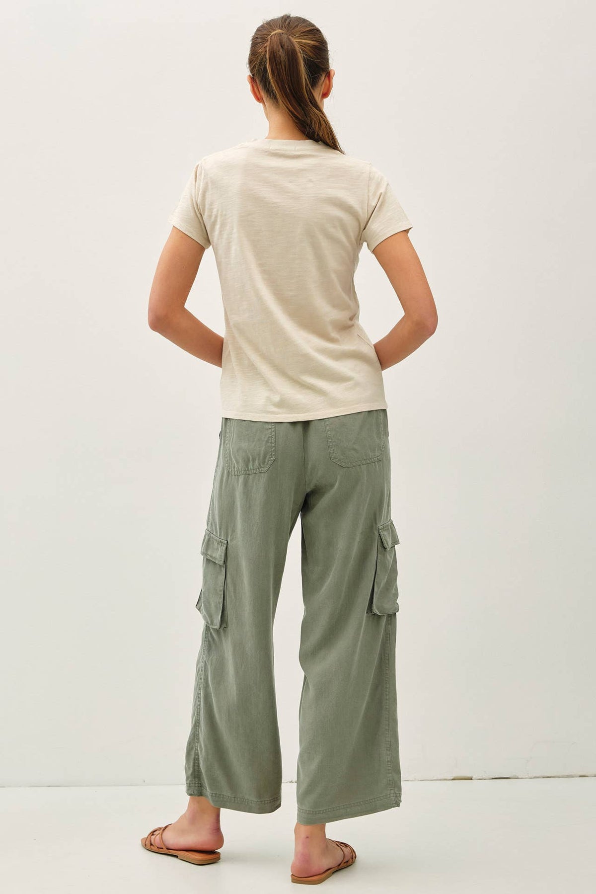 NEW COLOR-CLASSIC CUT ACID WASH COTTON T-SHIRT