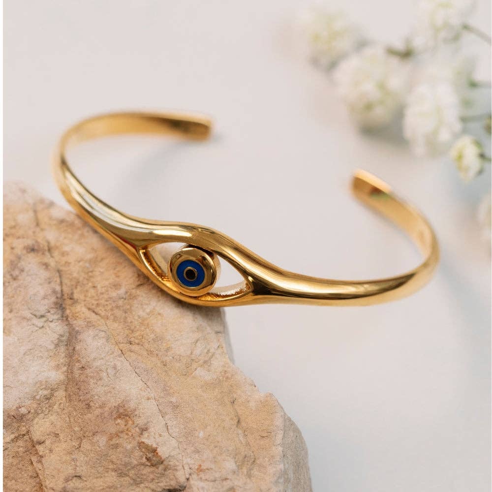 Evil Eye Bracelet - I Am Supported and Protected