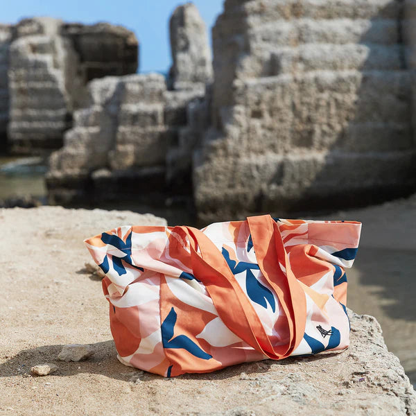 Foldaway Tote Bags - Terracotta Tropics