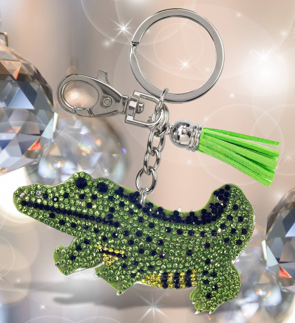 Sparkling Rhinestones Charm - Gator