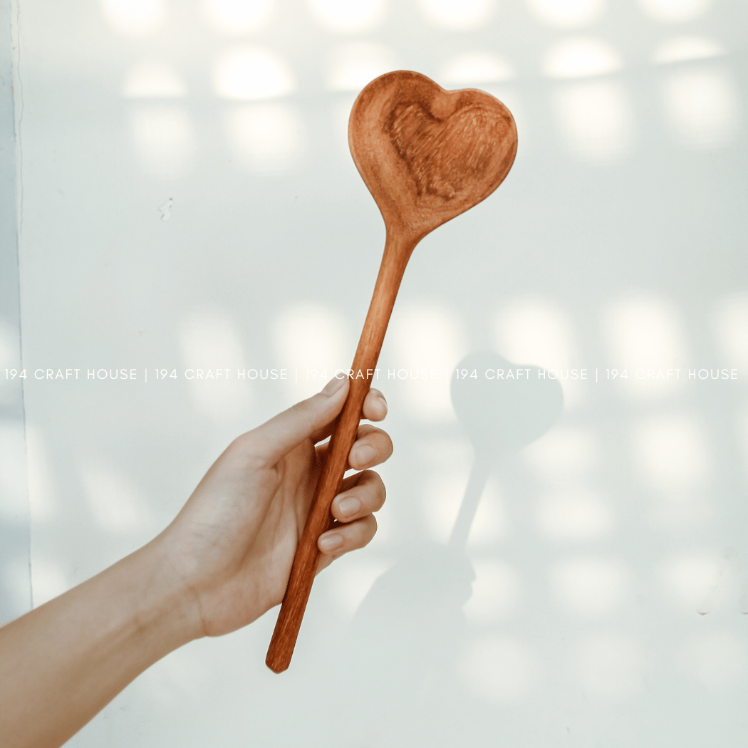 Wooden Heart Shaped Spoon