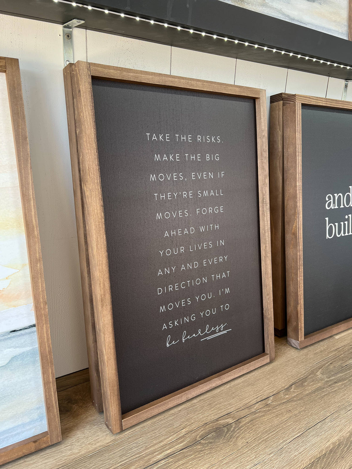 Take the Risks | Handmade Wood Sign, Wall Art