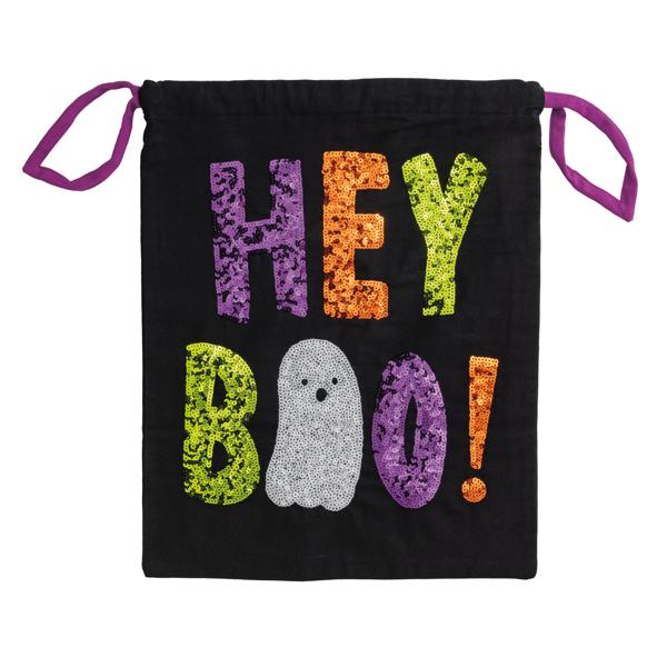 Hey Boo Sequin Treat Bag