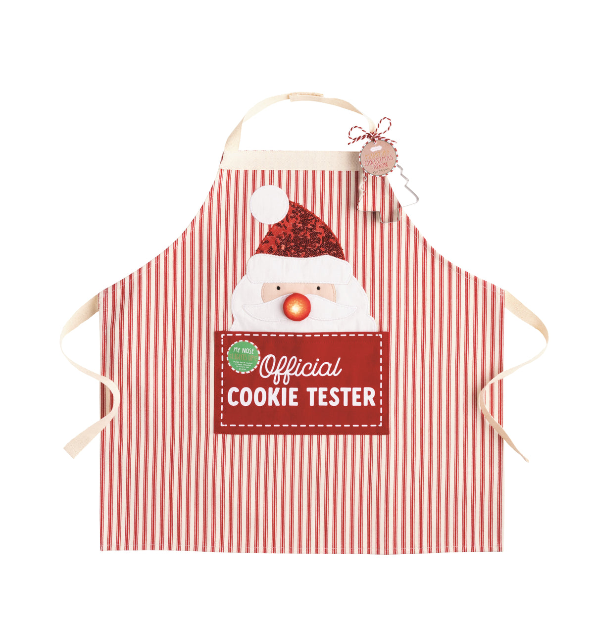 Santa Light-Up Apron Set