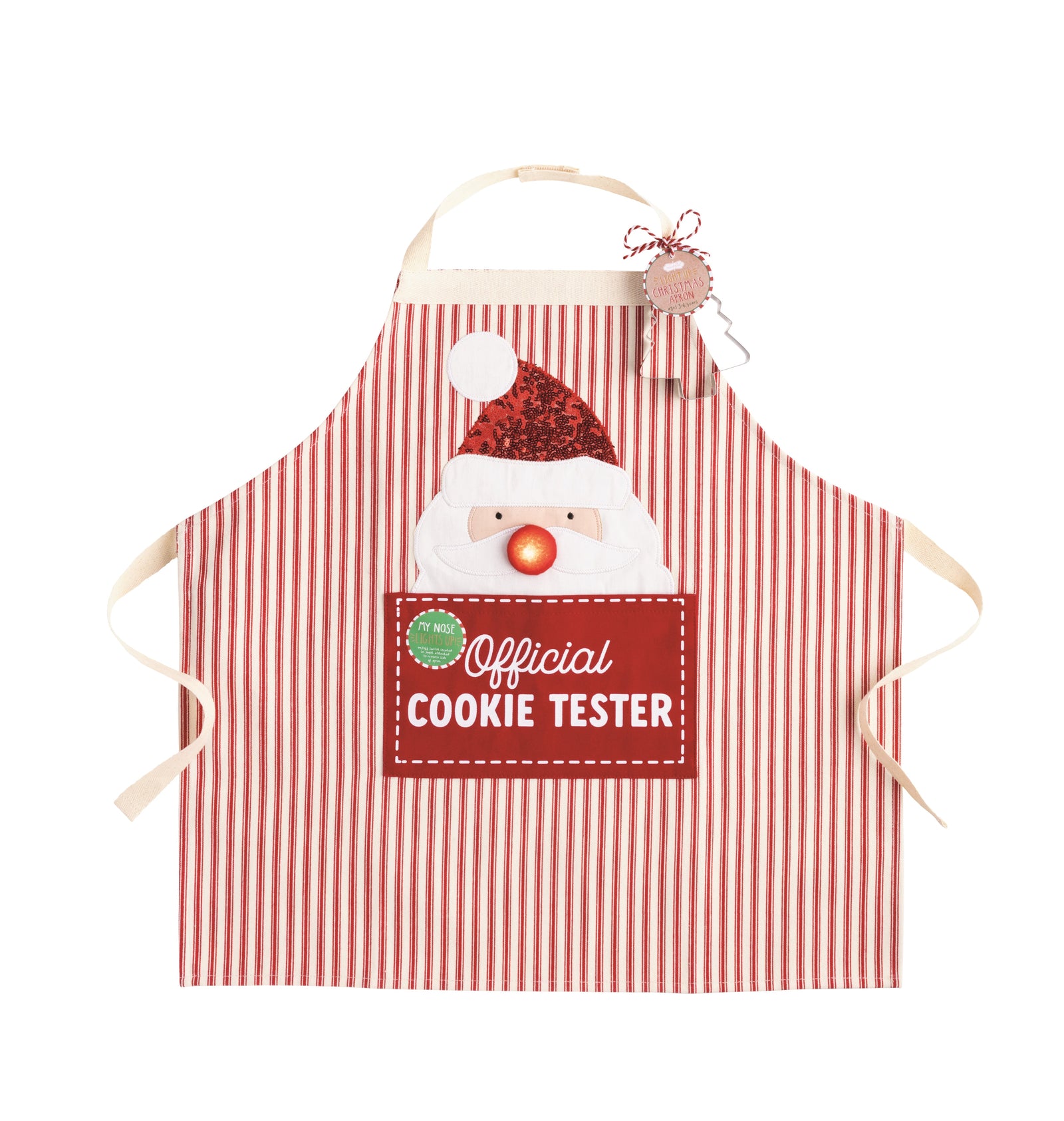 Santa Light-Up Apron Set