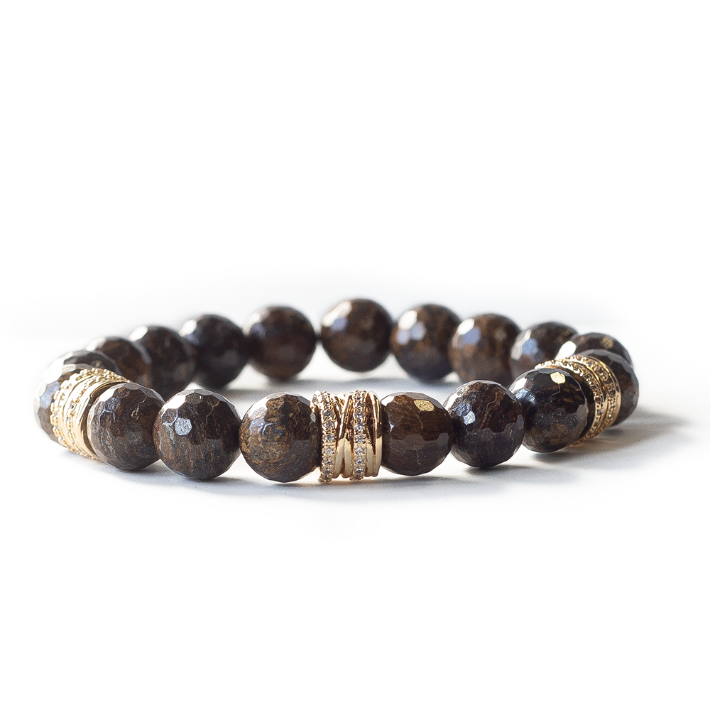 Gemstone Bracelet-10mm-Bronzite