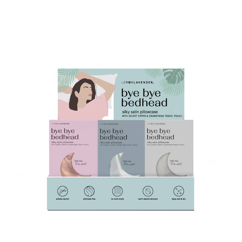 Lemon Lavender Solid Silky Satin Pillowcase Assortment