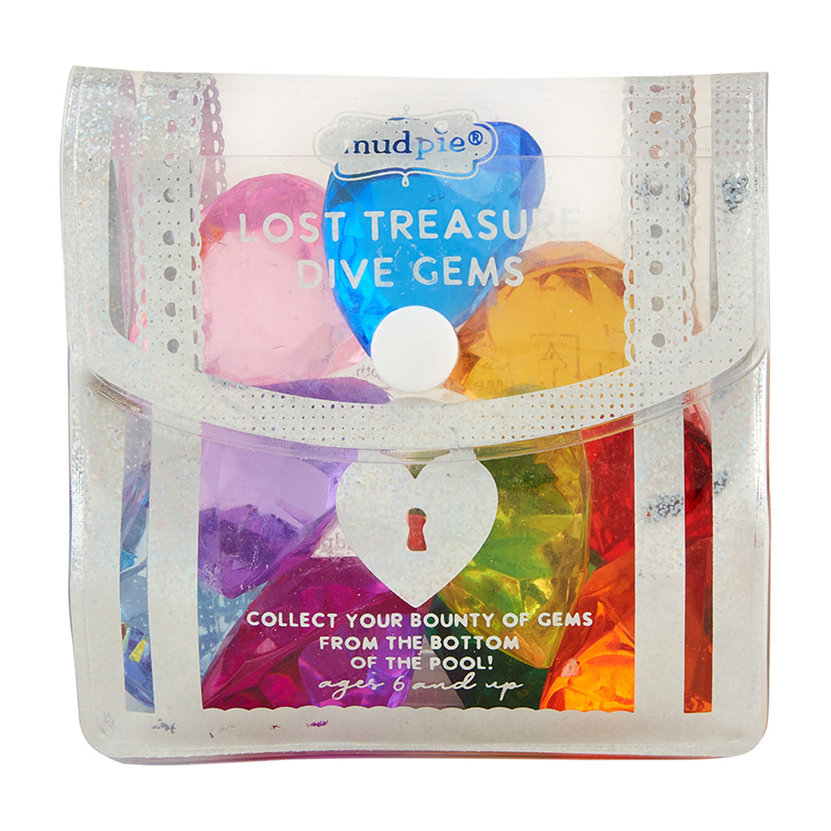 Silver Sparkly Gem Dive Toys