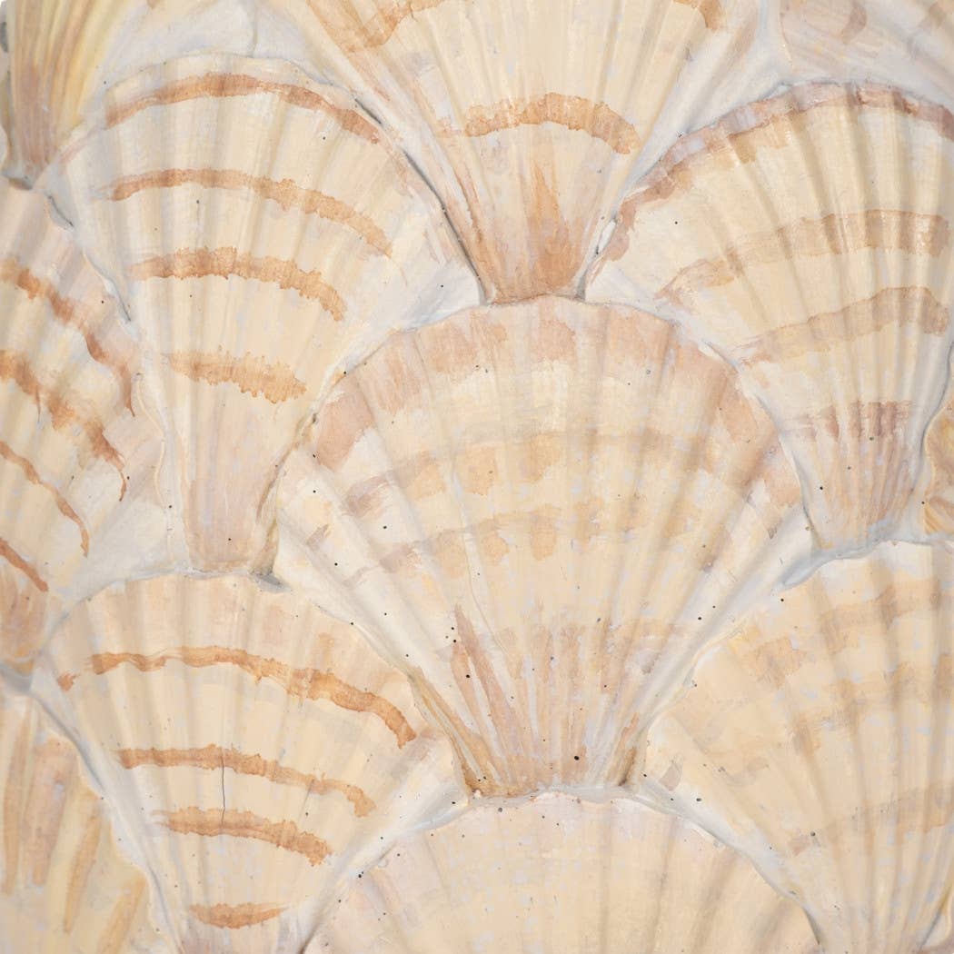 Polyresin Seashell Pineapple Decor Sculpture - Multi, 12 in.