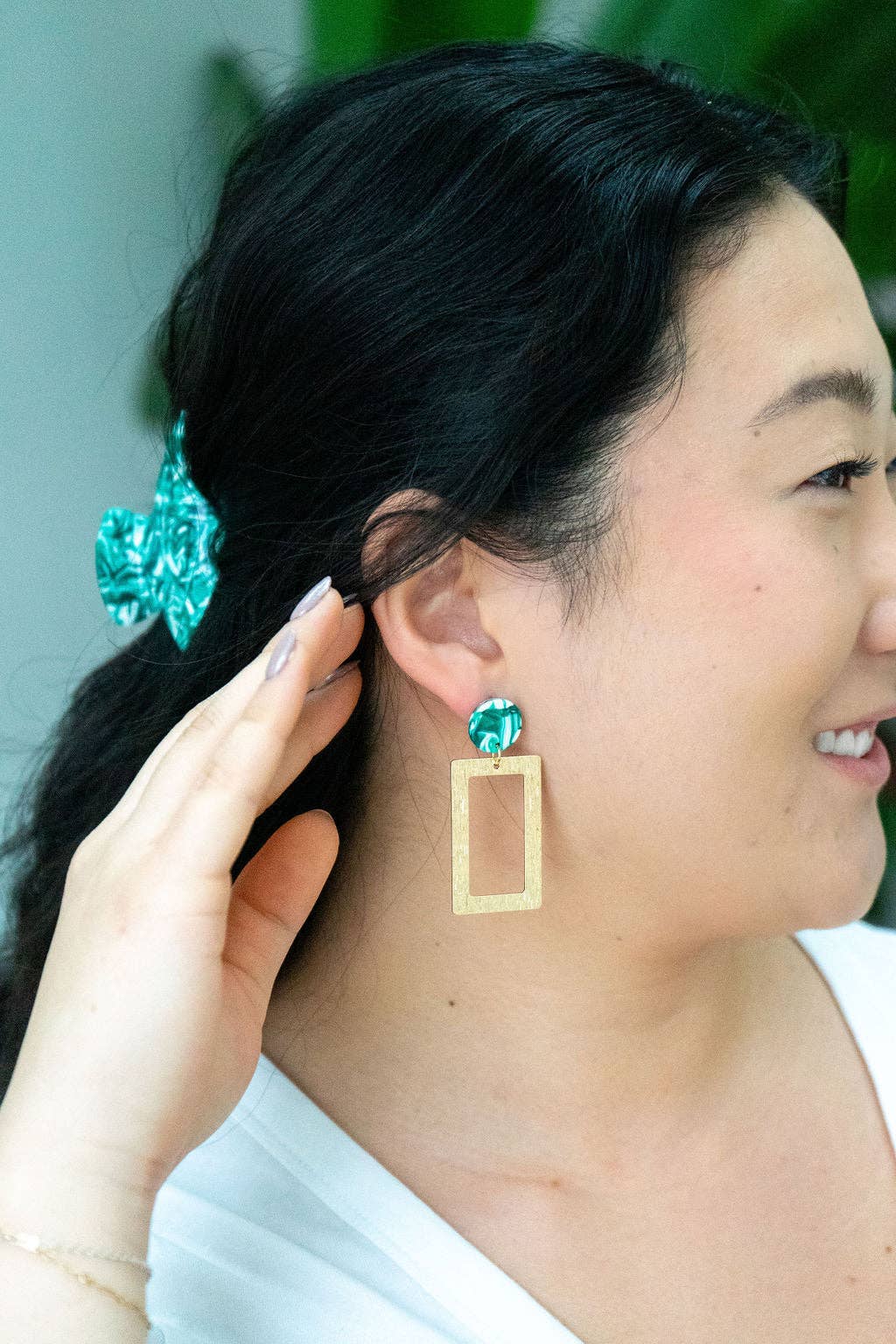 Rebecca Earrings - Sea Green // Jewelry, Gifts