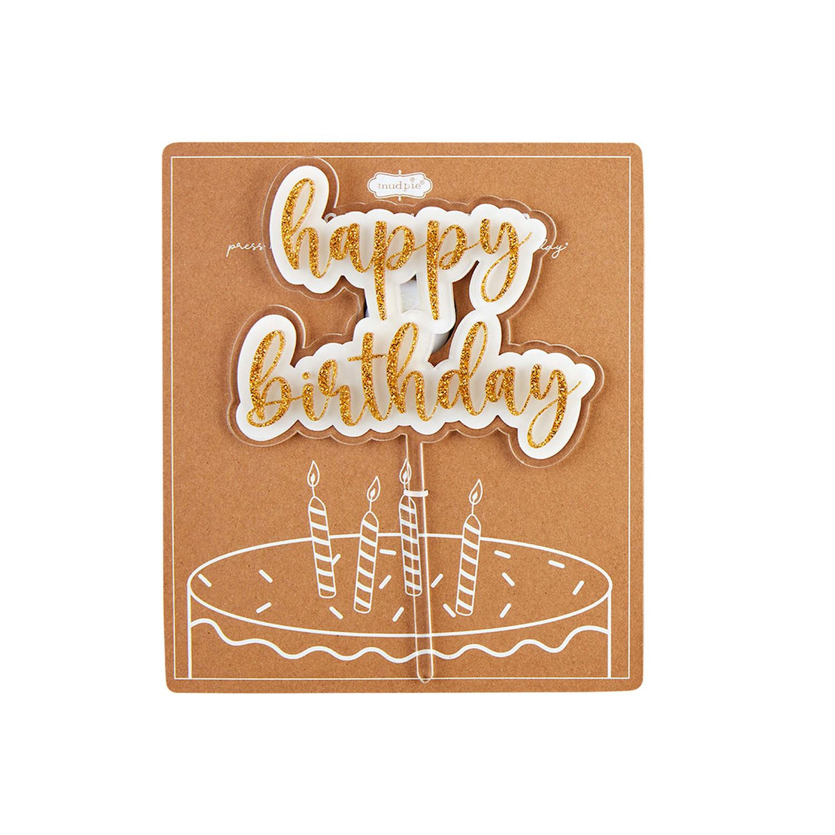 Happy Birthday Singing Cake Topper - 2 Colors