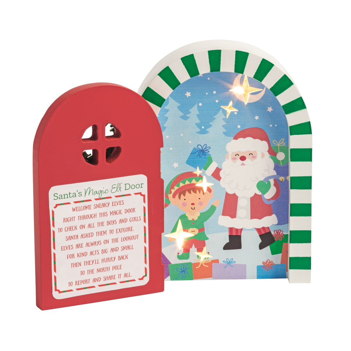 Red Magic Elf Door Set