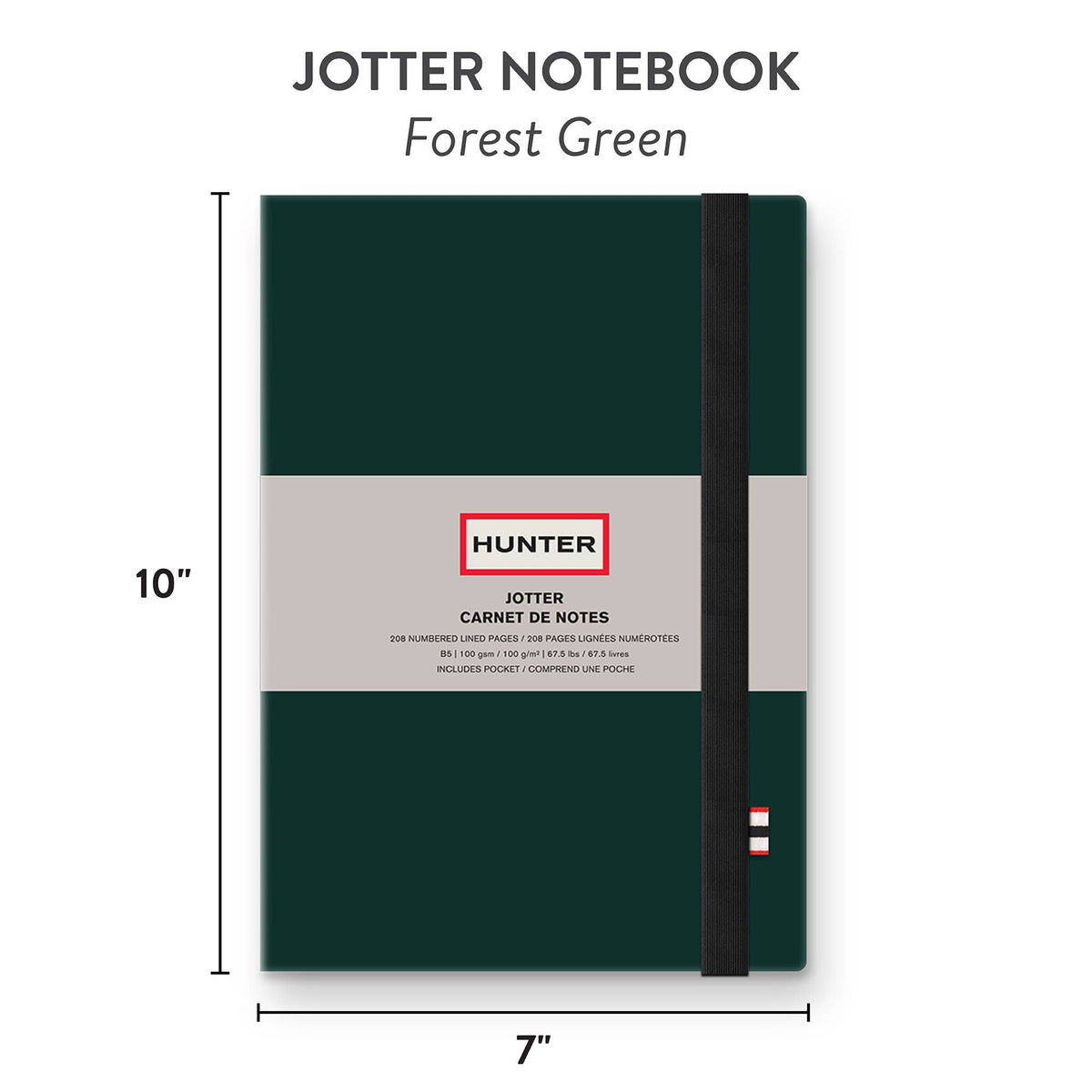 Forest Green (Lined) Jotter Hunter