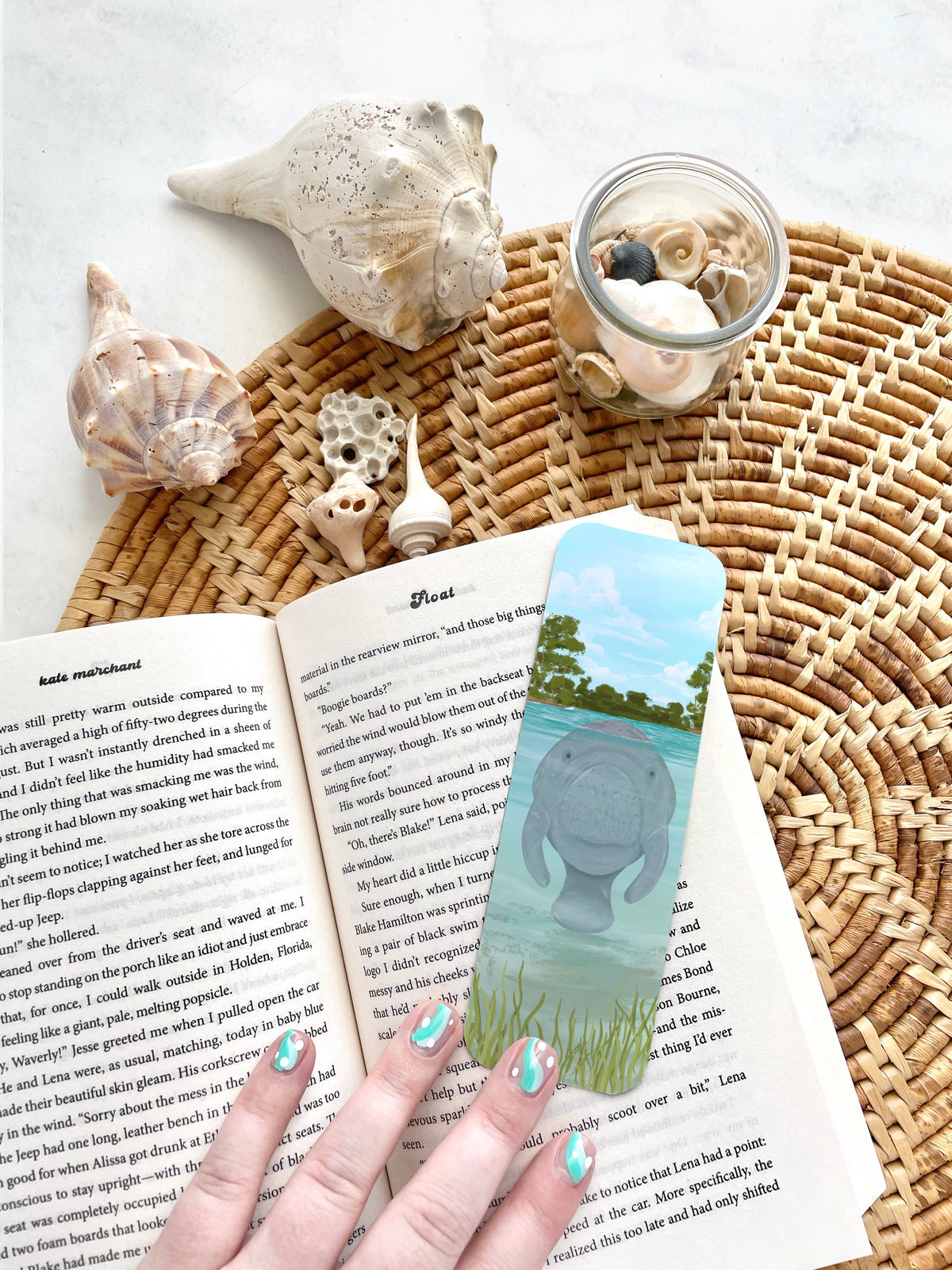 Manatee Bookmark, Florida Wildlife Bookmark