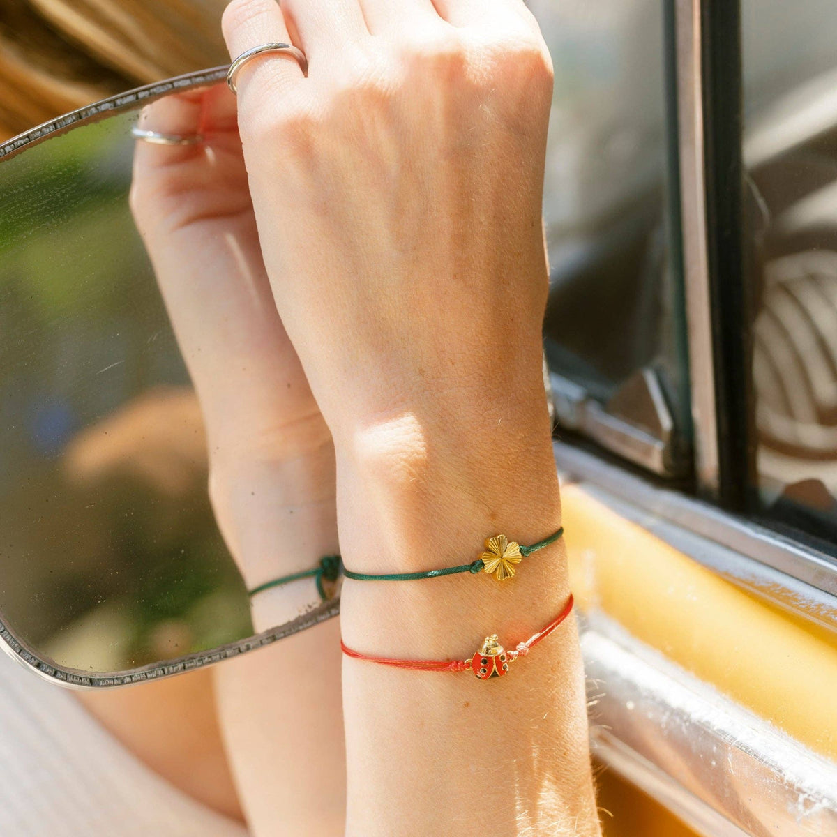 Ladybug Bracelet - Thread of Blessings