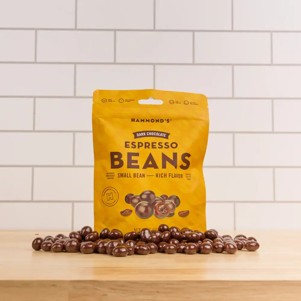 All-Natural Dark Chocolate Espresso Beans - 6 oz Bag