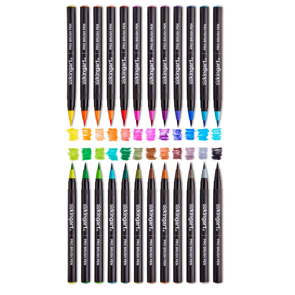 Real Watercolor Brush Pens 24 Colors