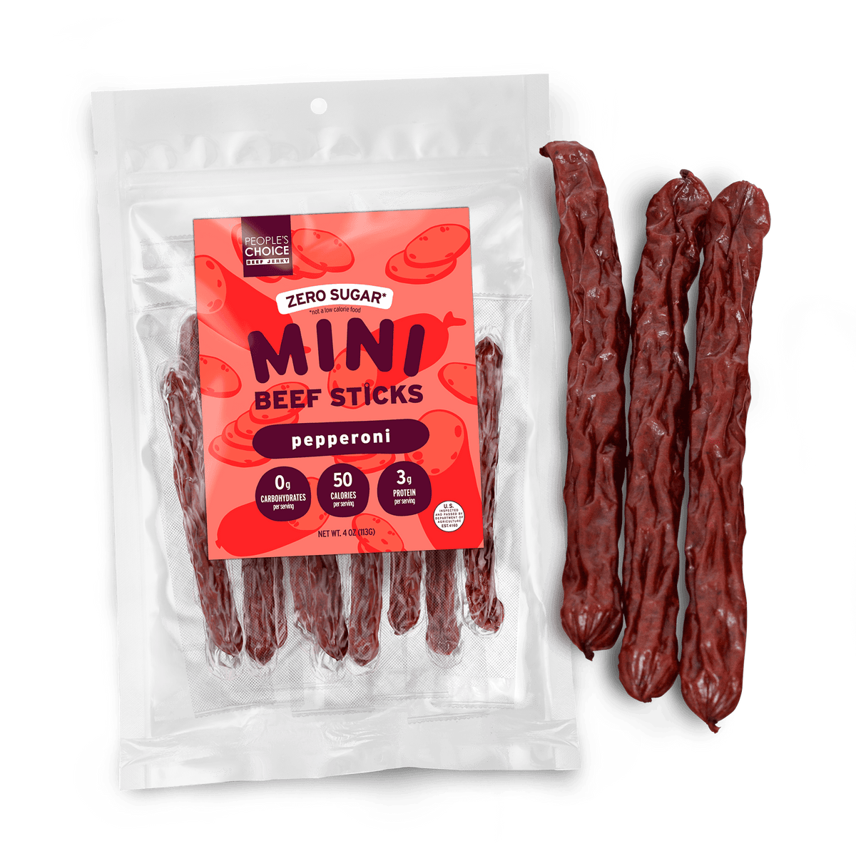 Mini Sticks - Pepperoni Beef Sticks