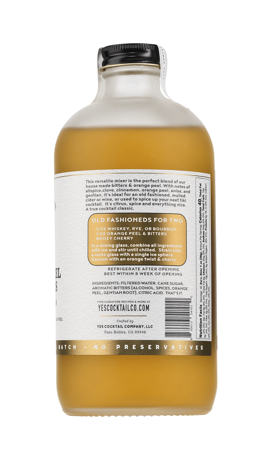 Orange Peel and Bitters Cocktail Mixer