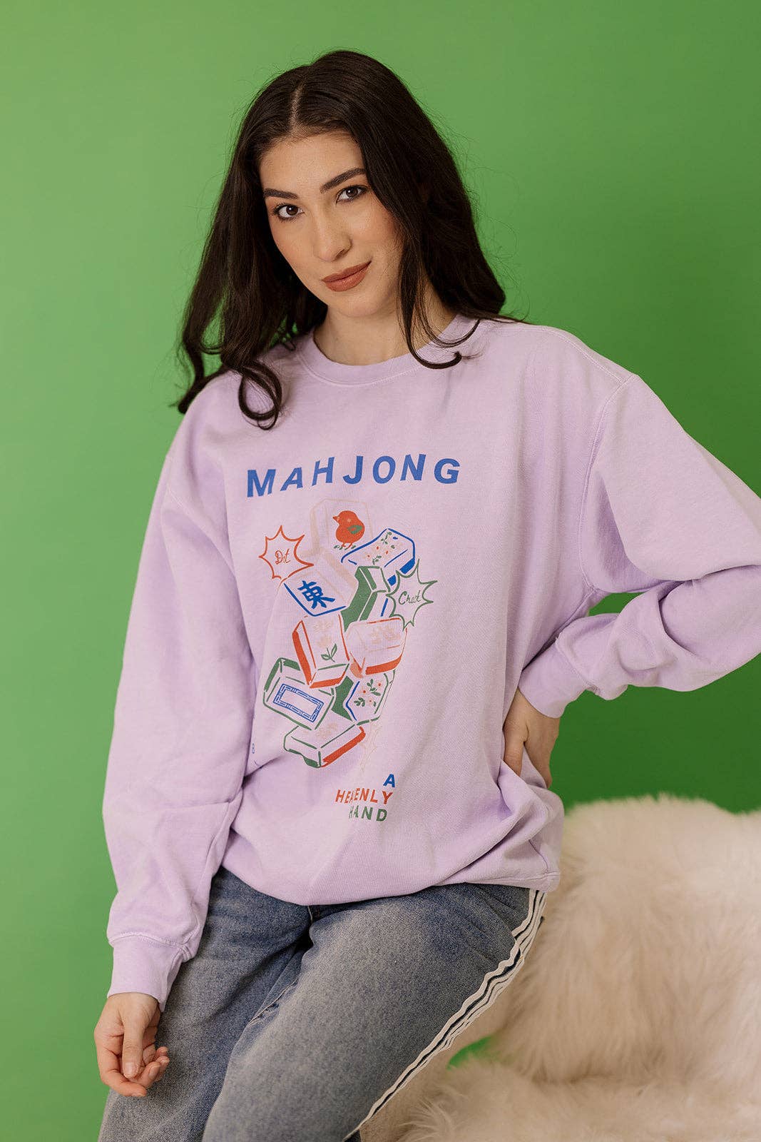 Mahjong Sweatshirt in Lavender