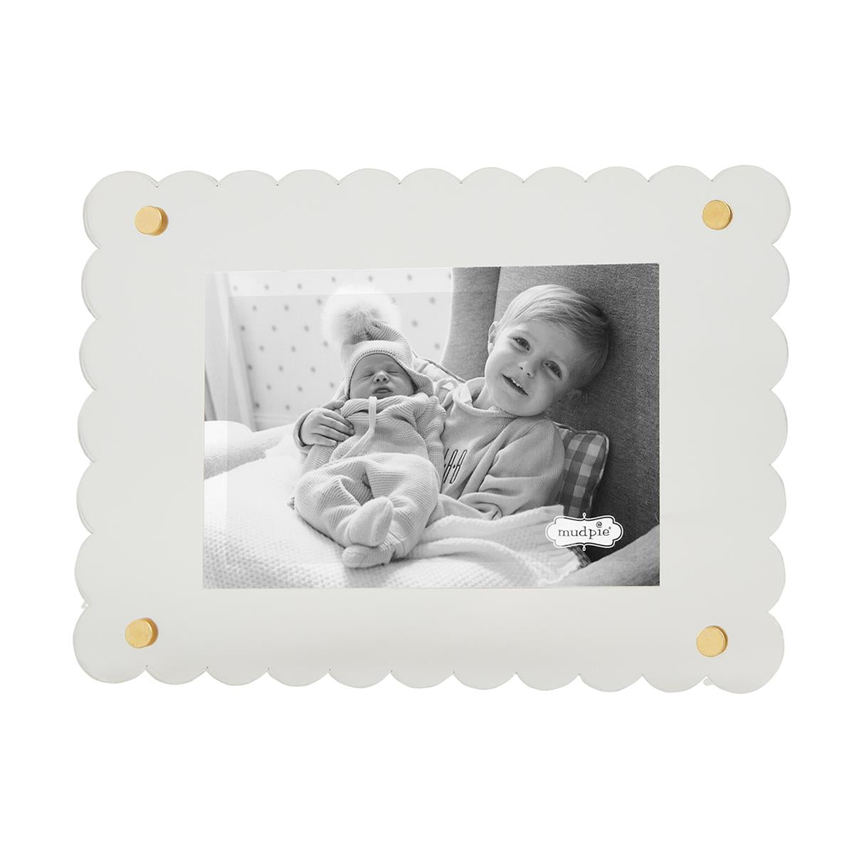 MudPie Clear Scallop Acrylic Frame