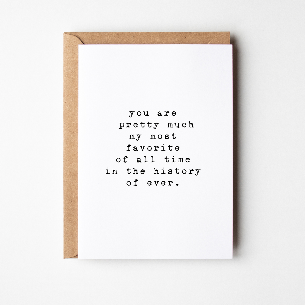 History of Forever Greeting Card