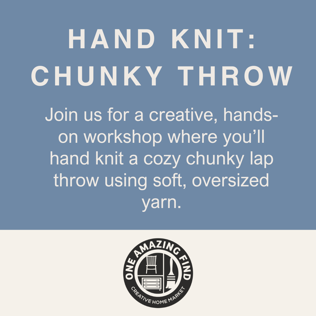 Hand Knit: Chunky Throw · Feb 14 at 10am