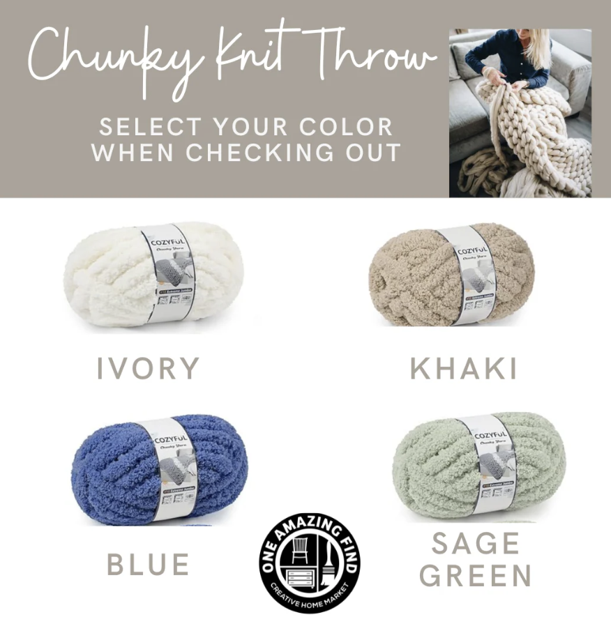 Hand Knit: Chunky Throw · Feb 14 at 10am