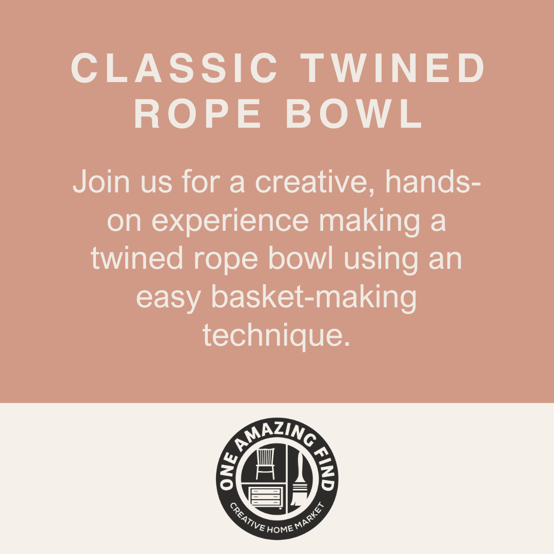 Classic Twined Rope Bowl · Feb 14 at 2pm
