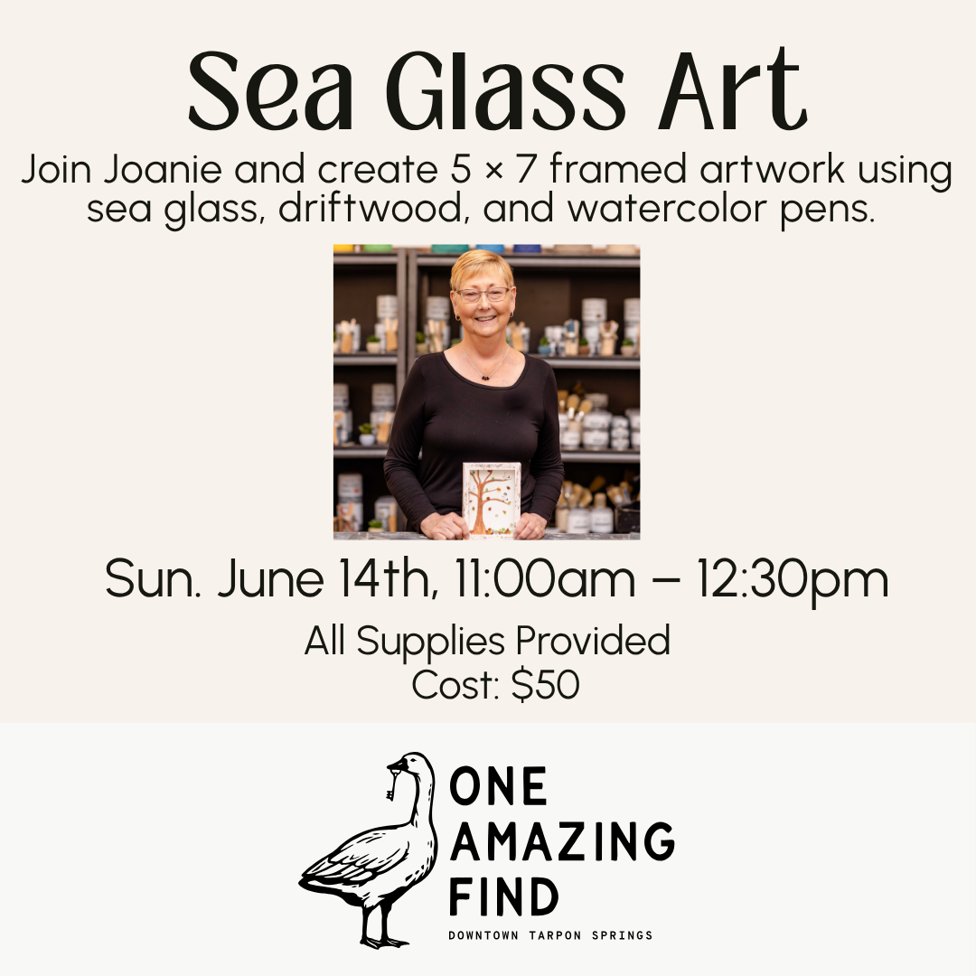 Sea Glass Art Workshop | June 14th at 11am