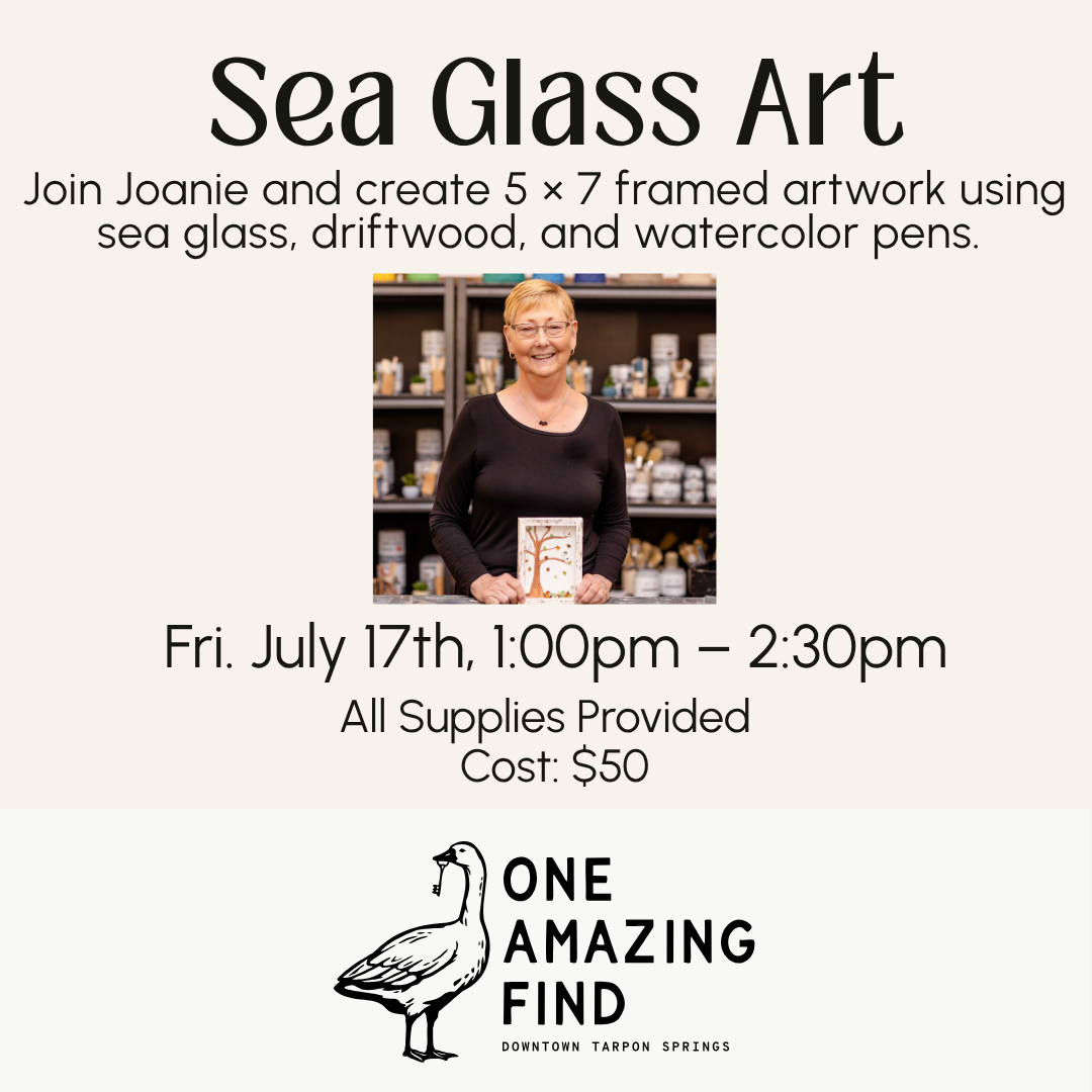 Sea Glass Art Workshop | July 17th at 1pm